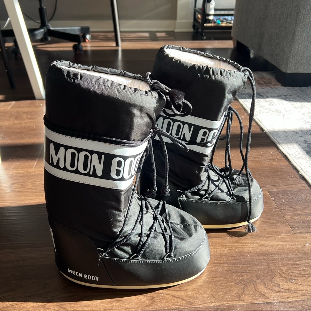 Moon Boot Icon Nylon Boot Black